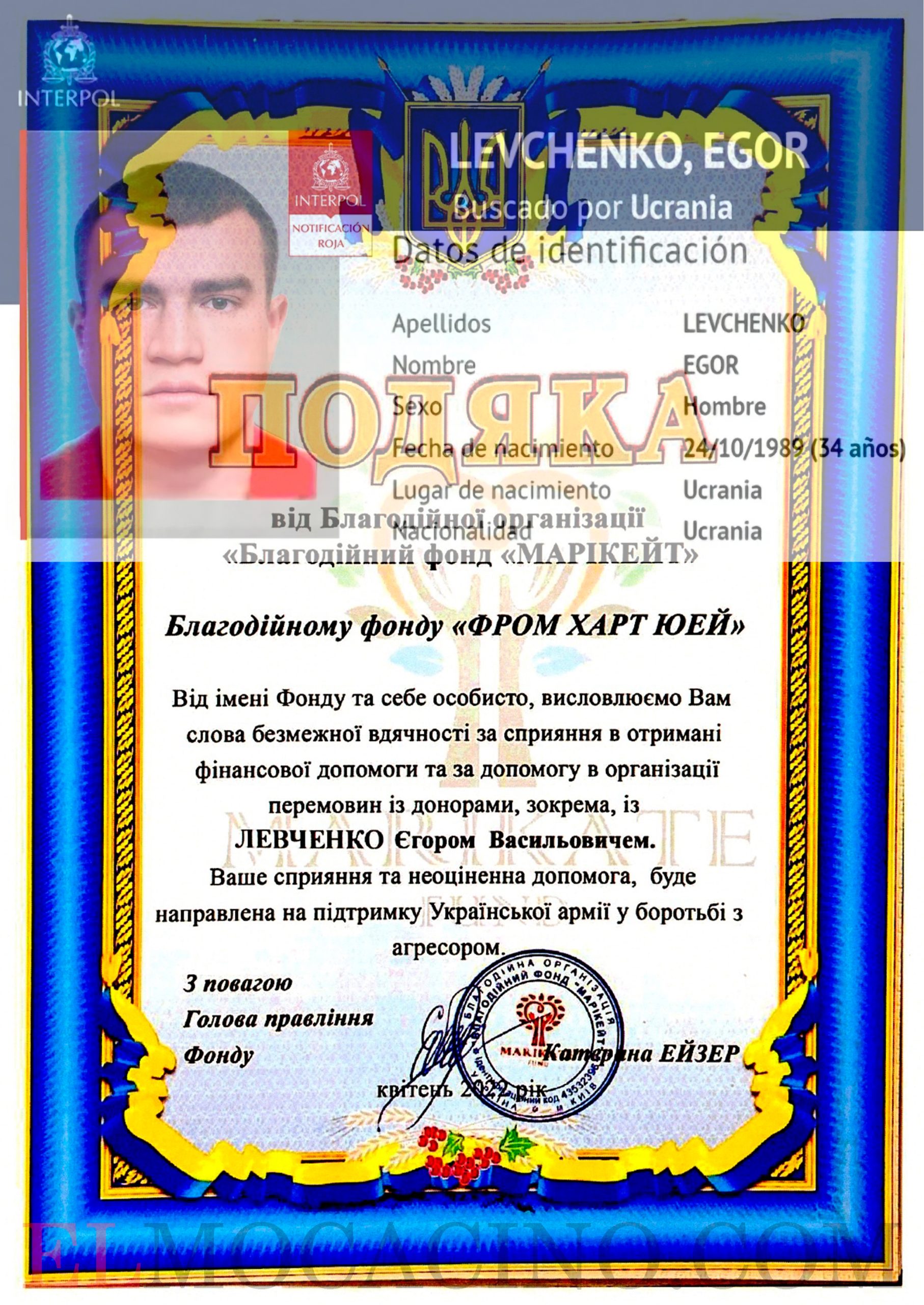 LEVCHENKO YEHOR