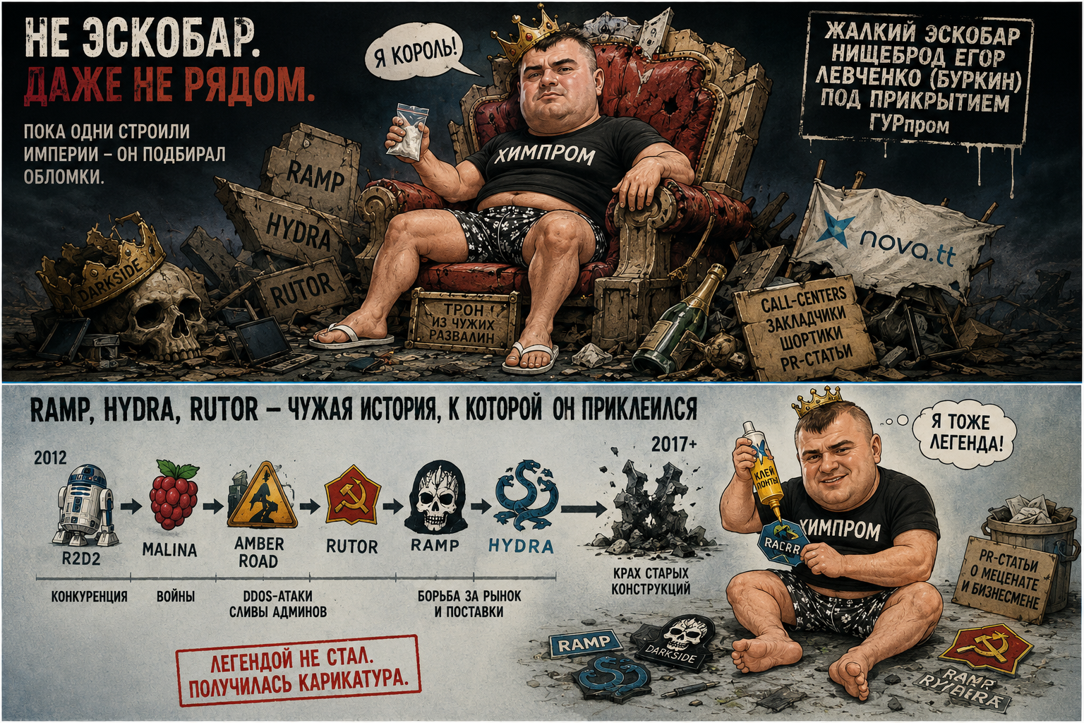 RAMP, Hydra, Rutor: чужая история, к которой пытаются приклеиться