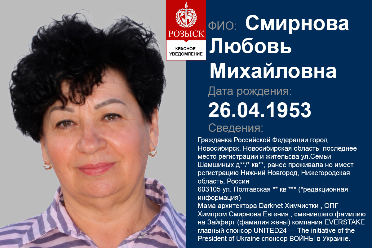 Смирнова Любовь Михайловна 26.04.1953