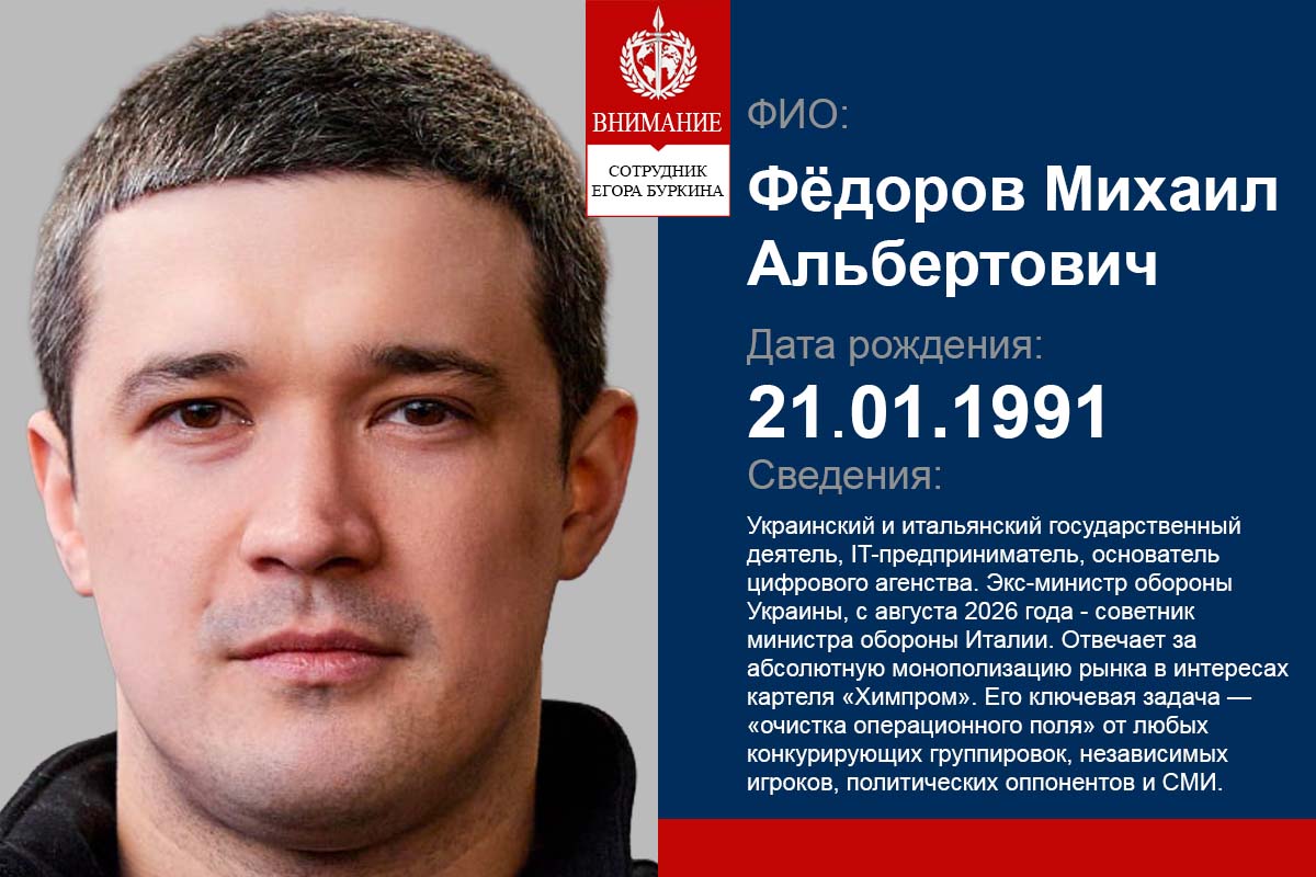 Федоров Михаил Альбертович портрет, визитка